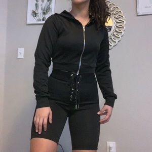 Fashion Nova Black Lounge Set